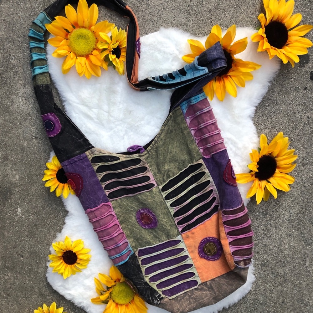 Bohemian Cotton Over The Shoulder Hobo Bag